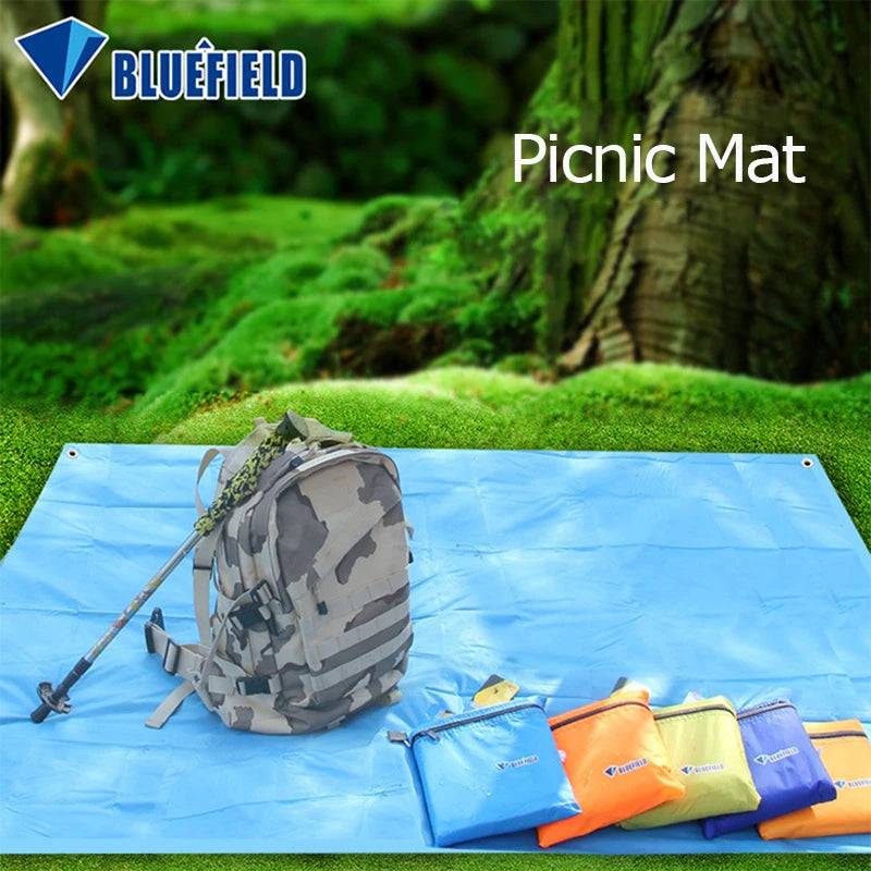 Bluefield Sun Shelter Camping Mat Beach Tent Tarp Mattress Awning Canopy For Hiking Travel Picnic