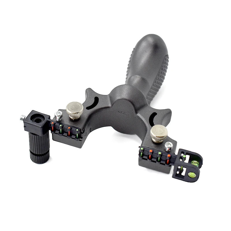 High Precision Aiming Slingshot Hunting Resin Slingshots with Flat Rubber Band for Outdoor Laser Aiming Shooting Game, Hunting