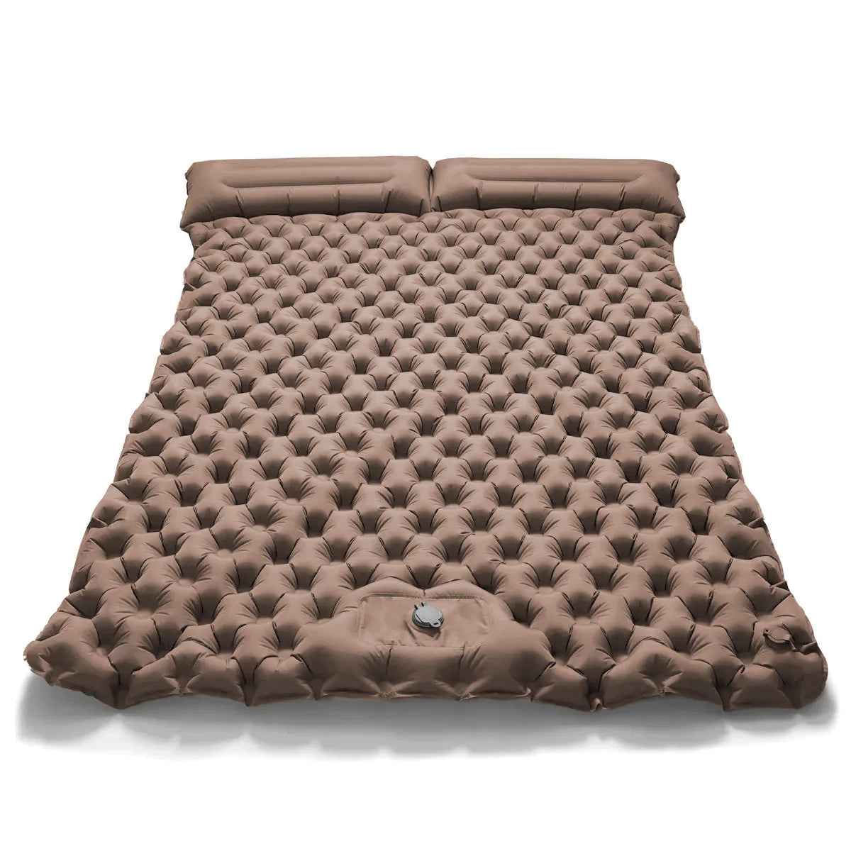 Camping Air Matt Double Sleeping Pad Inflatable Air Mat with Pillow Air Mattress Nature Hike Waterproof Folding Sleeping Mat