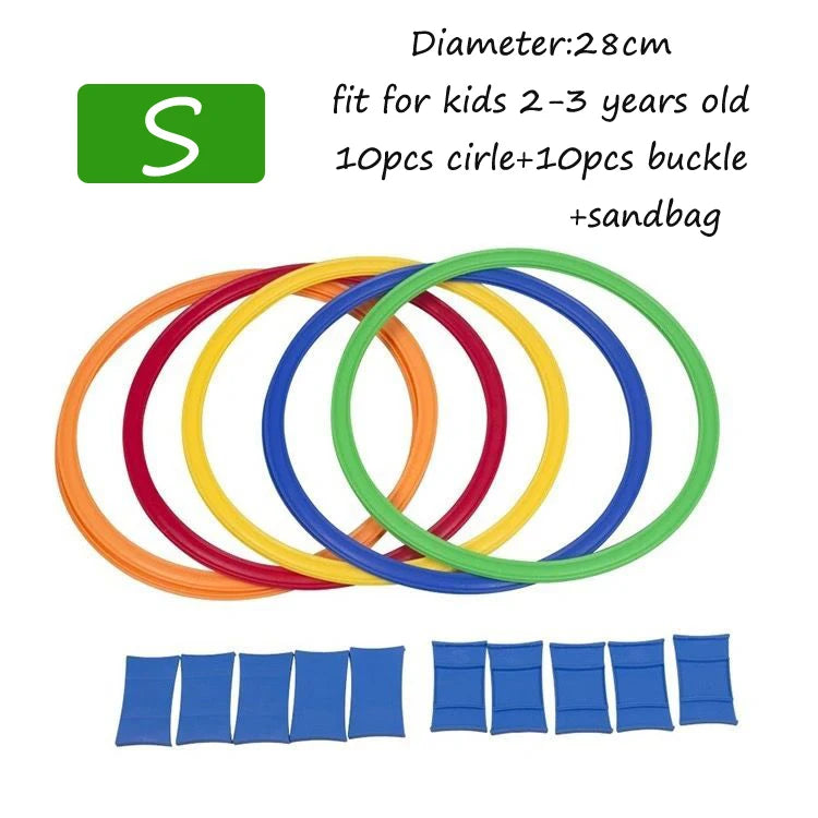 Kids Outdoor Toys Hopscotch Ring Jumping For Kids Sports Outdoor Play Outside Toys Children Garden Backyard Indoor Carnival Game