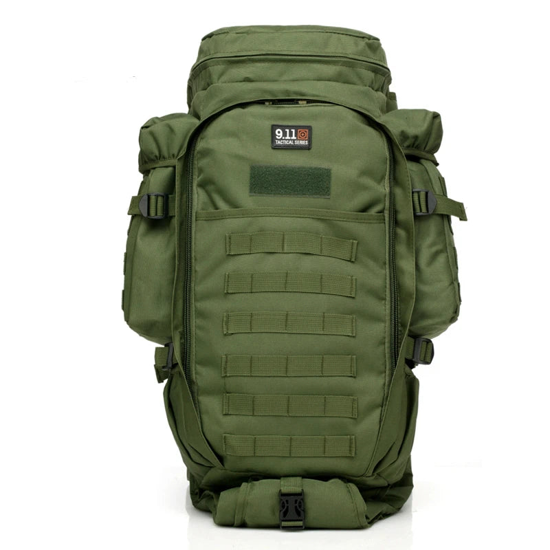 911 Hunting Combined Backpack 60L Large Capacity Multifunction Rifle Rucksacks Men Travel Trekking Tactical Assault Knapsack