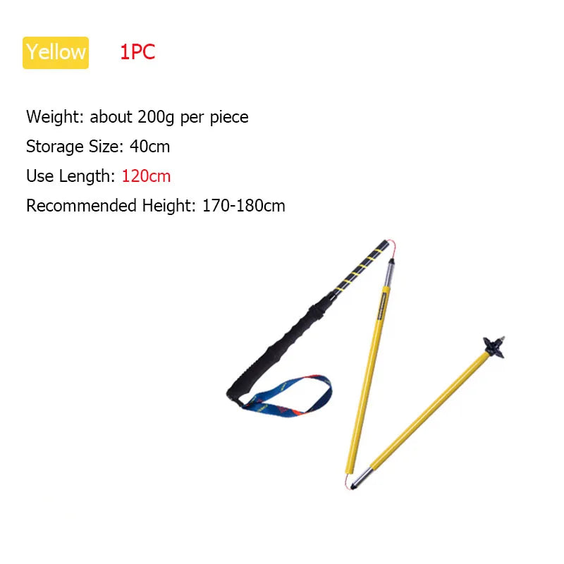 AONIJIE E4202 Lightweight Folding Collapsible Quick Lock Cross-country Trekking Pole Aluminium Alloy Walking Stick Hiking Trail