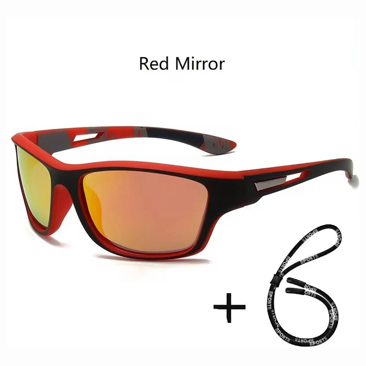 1pc Stylish Sports Sunglasses For Men & Women Outdoor Cycling Driving Fishing Polarized Fashion Glasses, Comes With Strap