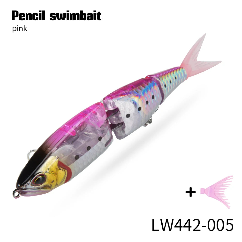Hunthouse Swimbait Armajoi Pencil Minnow Three Sections Hard Bait 140mm 22g 25g Exsence Shallow Wobbler Topwater Saltwater Fish