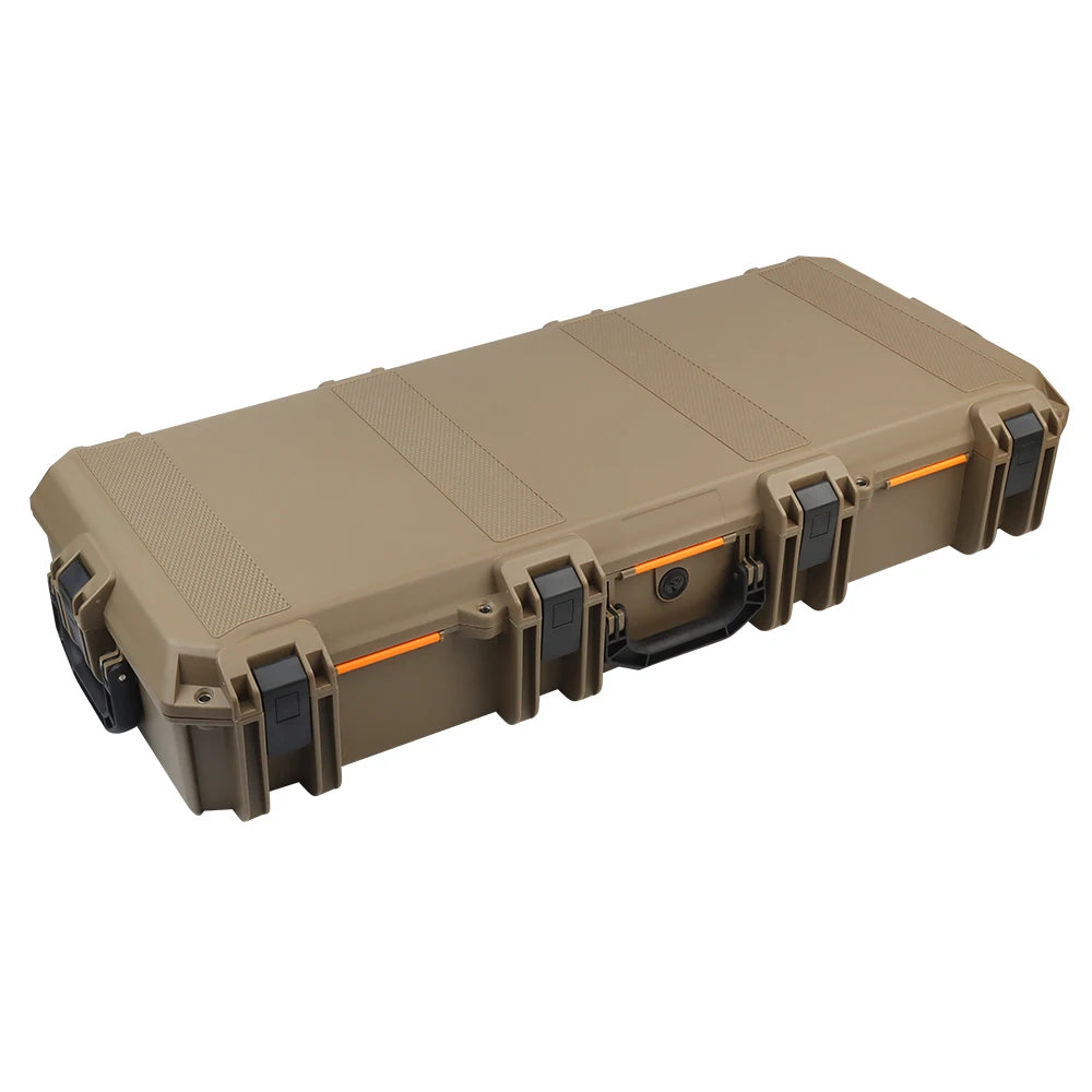Outdoor Storm Safety Case 36.6in Camping Hunting Shooting Tactical Rifle Tooling Sponge Box Shockproof Anti-theft with Wheels