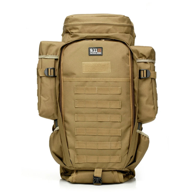 911 Hunting Combined Backpack 60L Large Capacity Multifunction Rifle Rucksacks Men Travel Trekking Tactical Assault Knapsack
