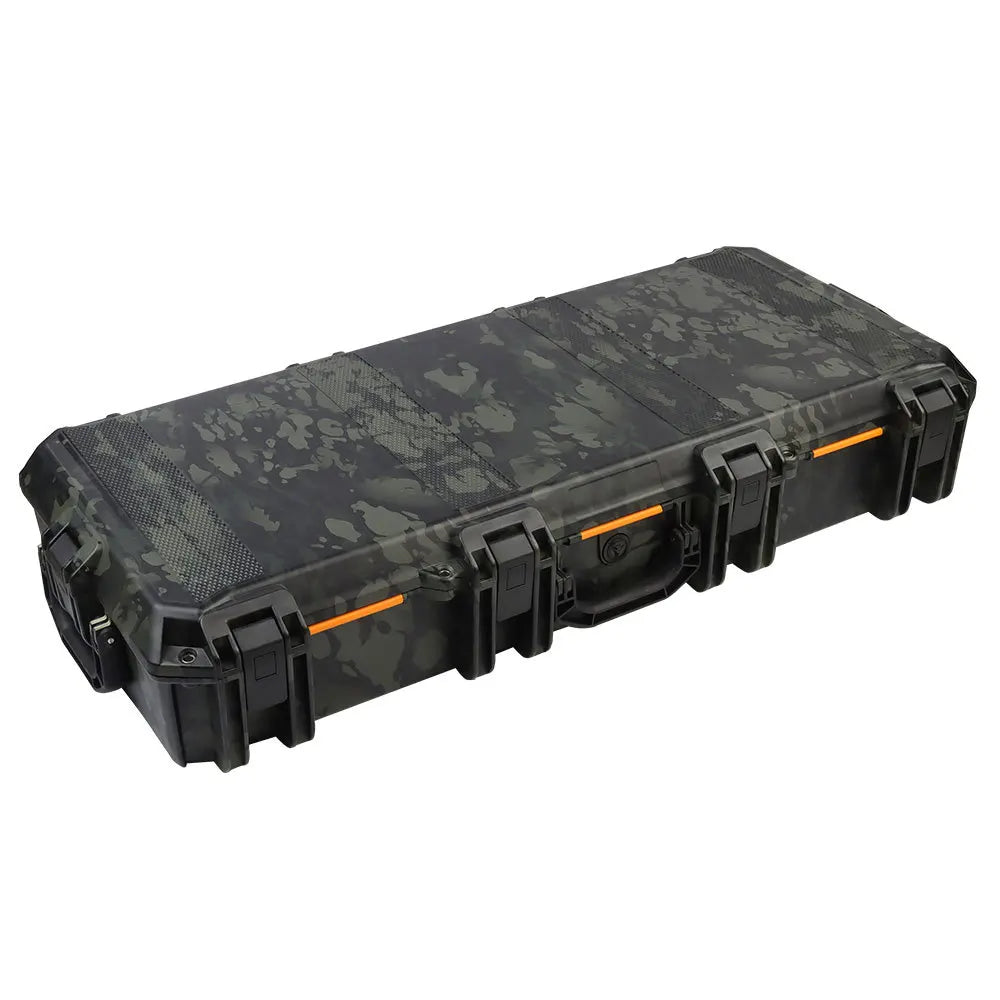 Outdoor Storm Safety Case 36.6in Camping Hunting Shooting Tactical Rifle Tooling Sponge Box Shockproof Anti-theft with Wheels