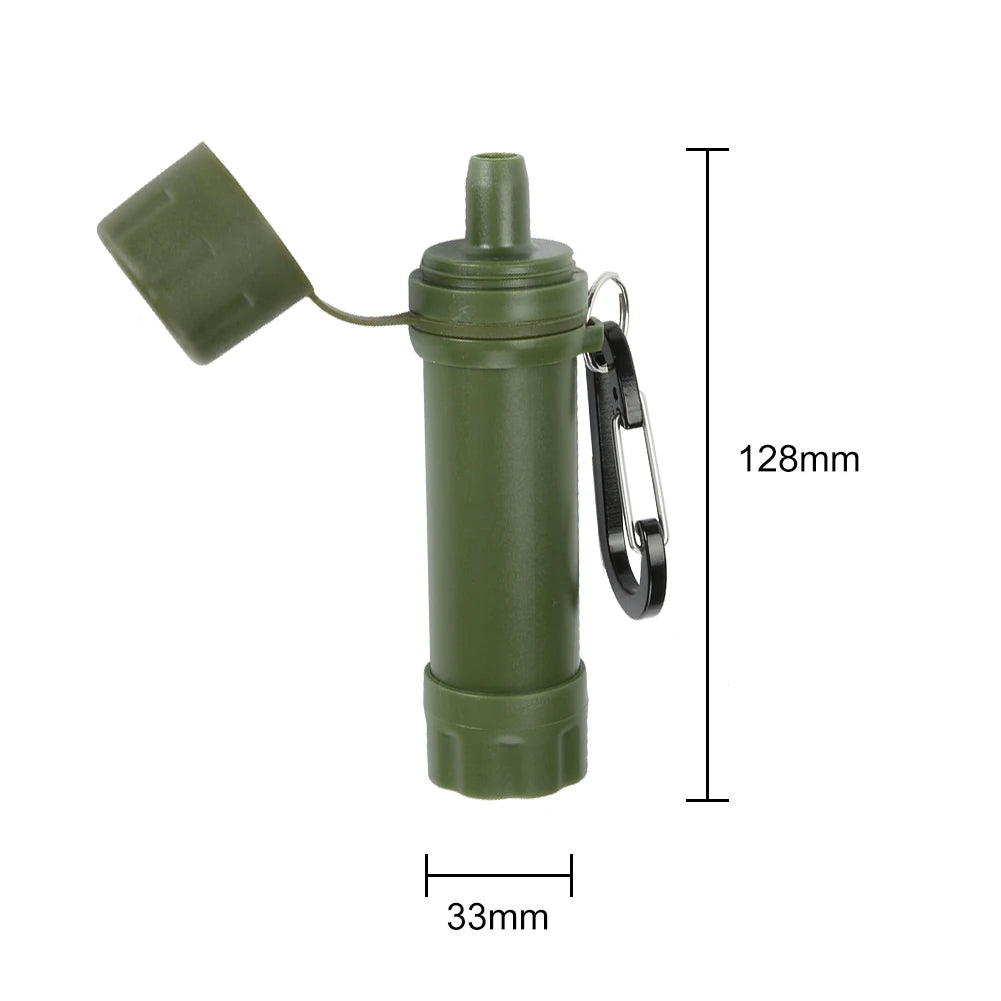 Personal Wild Life Emergency Water Filtering Tools Survival Water Purifier Straw