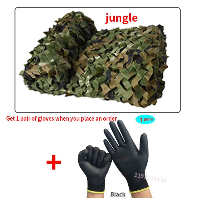 camouflage net Hunting camouflage net Garden gazebo net Car awning white blue green black jungle desert color 3x5m4x5m