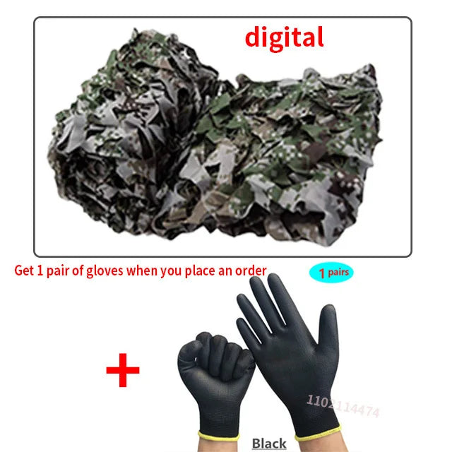 camouflage net Hunting camouflage net Garden gazebo net Car awning white blue green black jungle desert color 3x5m4x5m