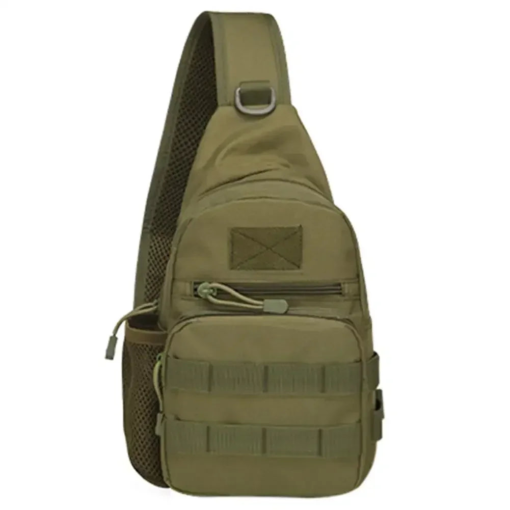 Small Outdoor Tactical Camouflage Kettle Chest Bag molle pouch Hiking Backpack Nylon Hunting Fishing Camo Hiking Shoulder Bag