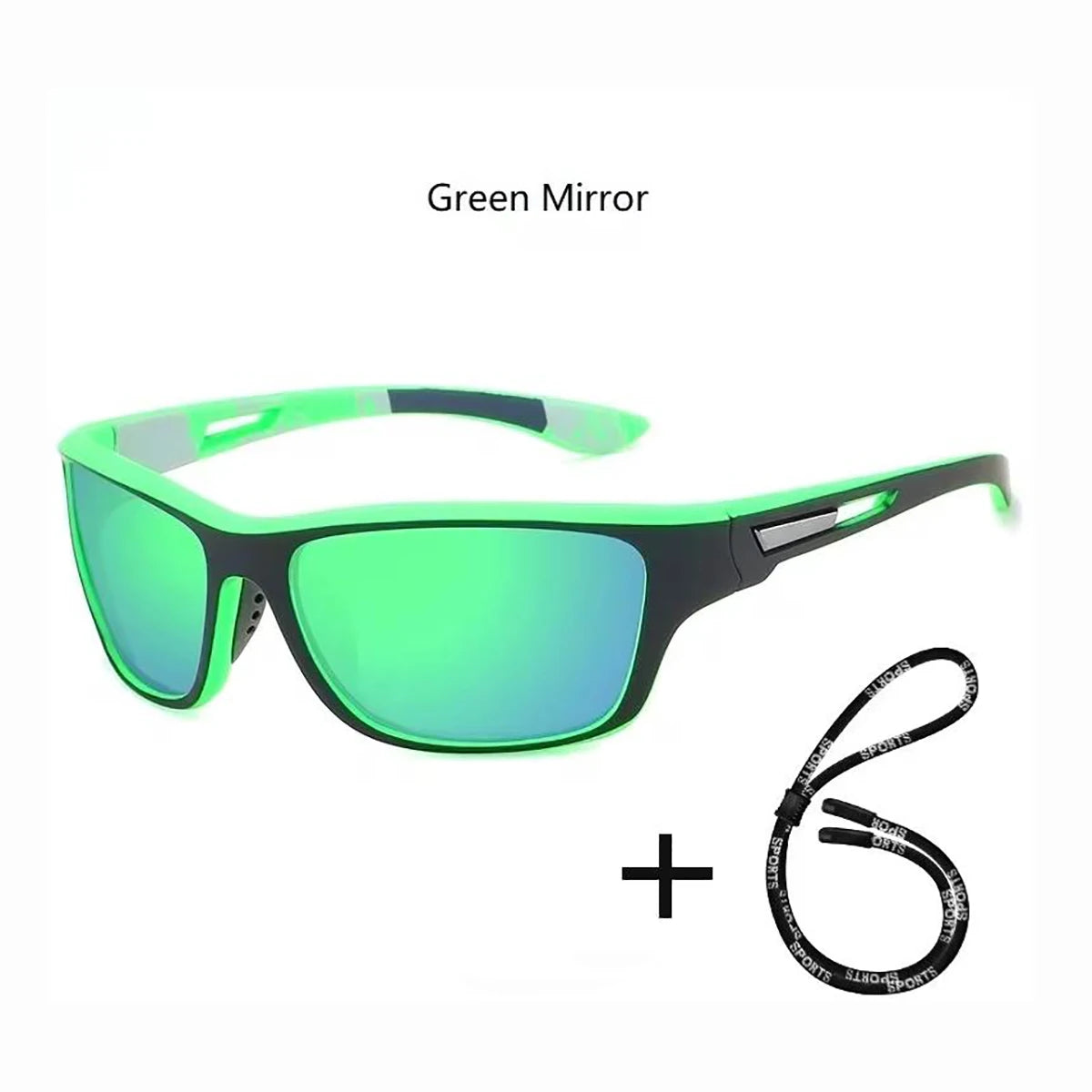 1pc Stylish Sports Sunglasses For Men & Women Outdoor Cycling Driving Fishing Polarized Fashion Glasses, Comes With Strap