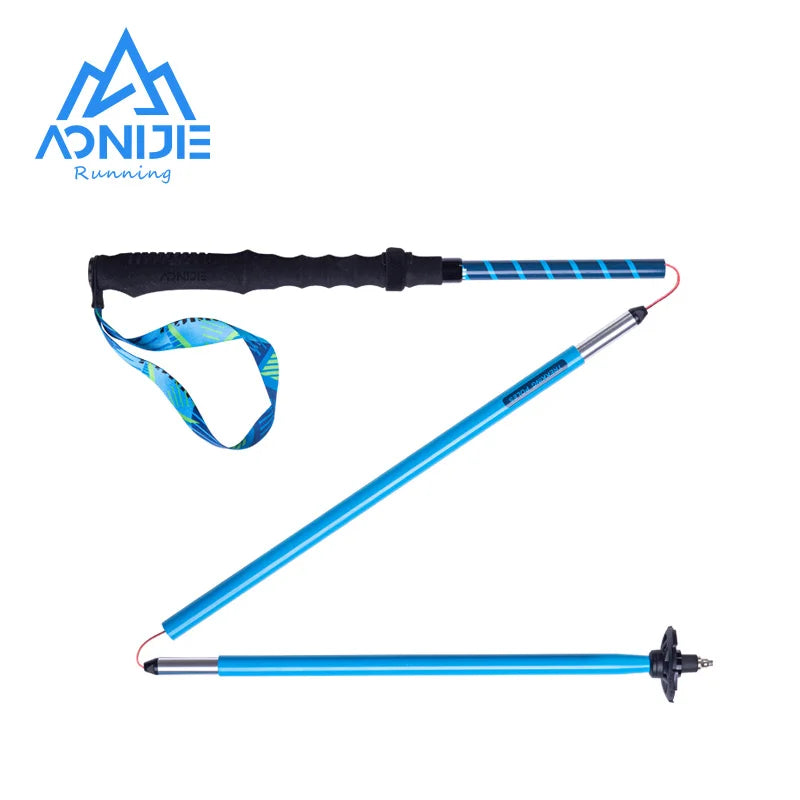 AONIJIE E4202 Lightweight Folding Collapsible Quick Lock Cross-country Trekking Pole Aluminium Alloy Walking Stick Hiking Trail