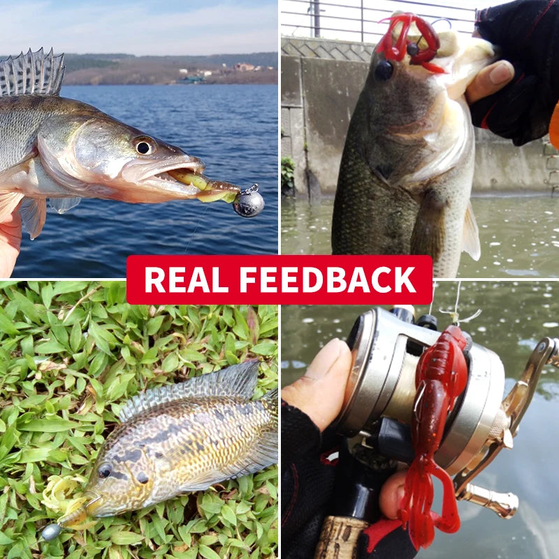 MEREDITH Crazy Flapper Fishing Lures Soft Lure Fishing Lure 70mm/10pcs Soft Silicone Baits Shrimp Bass Peche Gear Fishing Tackle