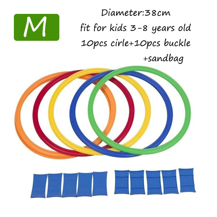 Kids Outdoor Toys Hopscotch Ring Jumping For Kids Sports Outdoor Play Outside Toys Children Garden Backyard Indoor Carnival Game
