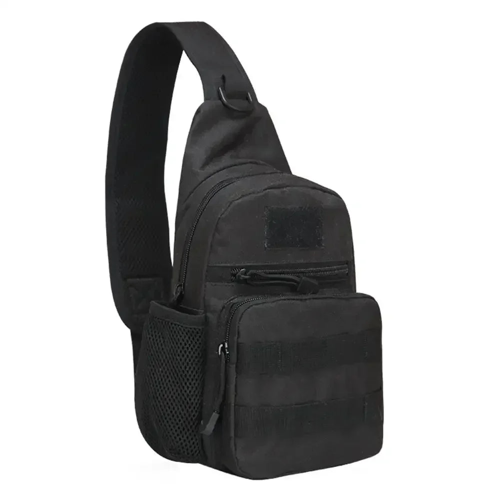 Small Outdoor Tactical Camouflage Kettle Chest Bag molle pouch Hiking Backpack Nylon Hunting Fishing Camo Hiking Shoulder Bag