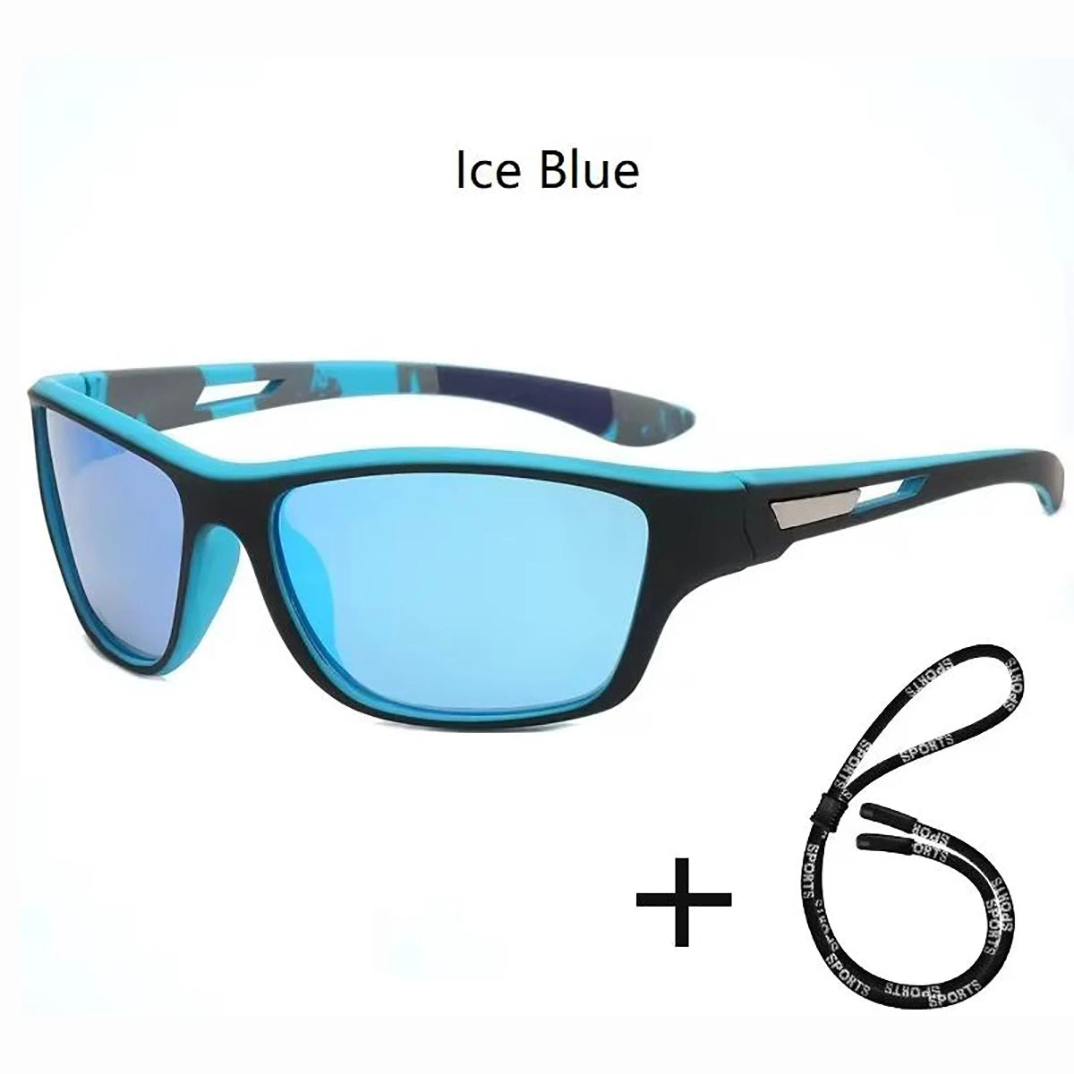 1pc Stylish Sports Sunglasses For Men & Women Outdoor Cycling Driving Fishing Polarized Fashion Glasses, Comes With Strap