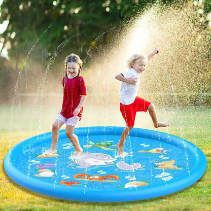 Children Play Spray Mat  100/170cm Beach Inflatable Water Sprinkler Pad Outdoor Game Toy Lawn Swimming Pool Mat Kids Toys