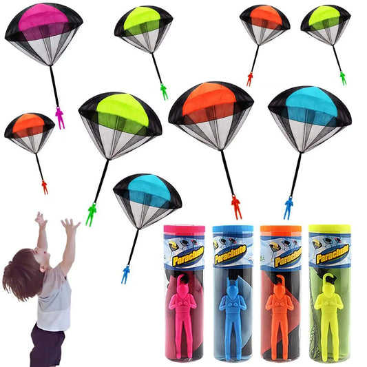Hand Throwing Mini Soldier Camouflag Parachute for Kids Outdoor Toys Game Educational Flying Sport for Children