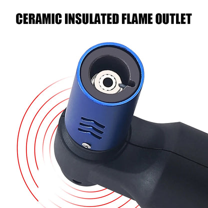 Honest Strong Windproof Blue Flame Cigar Adjustment  Spray Gun 1300 ° Outdoor Camping Stylish Torch Lighter Gadgets