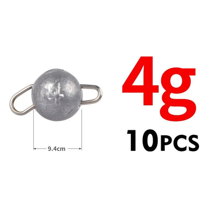 Hook Aggravated Jig Head 2g 4g 6g Deep Water Bullet Weight Soft Lure Baits Fishing Pendant Fishing Tackle