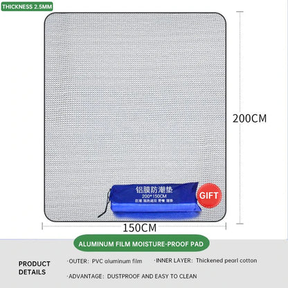 Outdoor Waterproof Mat Double-sided Aluminum Film Floor Mat Waterproof and Antifouling Camping Tent Mat Beach Sand Mat