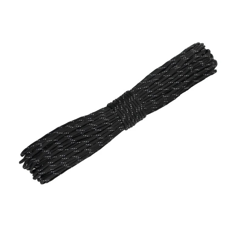 Reflective Paracord 550 Military 7 Strand Rope Tactical Parachute Cord Camping Tent Rope Warning Line Lanyard DIY Bracelet