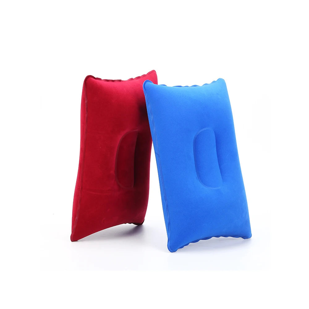 Outdoor Hiking Beach Car Plane Ultralight Camping Sleep Cushion Air Pillows Travel Office Home Nylon Square Pillow