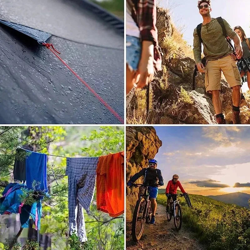 Reflective Paracord 550 Military 7 Strand Rope Tactical Parachute Cord Camping Tent Rope Warning Line Lanyard DIY Bracelet