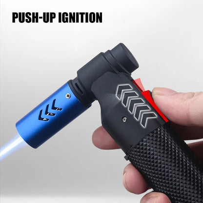 Honest Strong Windproof Blue Flame Cigar Adjustment  Spray Gun 1300 ° Outdoor Camping Stylish Torch Lighter Gadgets