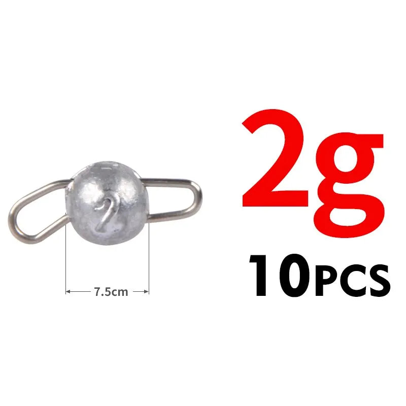 Hook Aggravated Jig Head 2g 4g 6g Deep Water Bullet Weight Soft Lure Baits Fishing Pendant Fishing Tackle