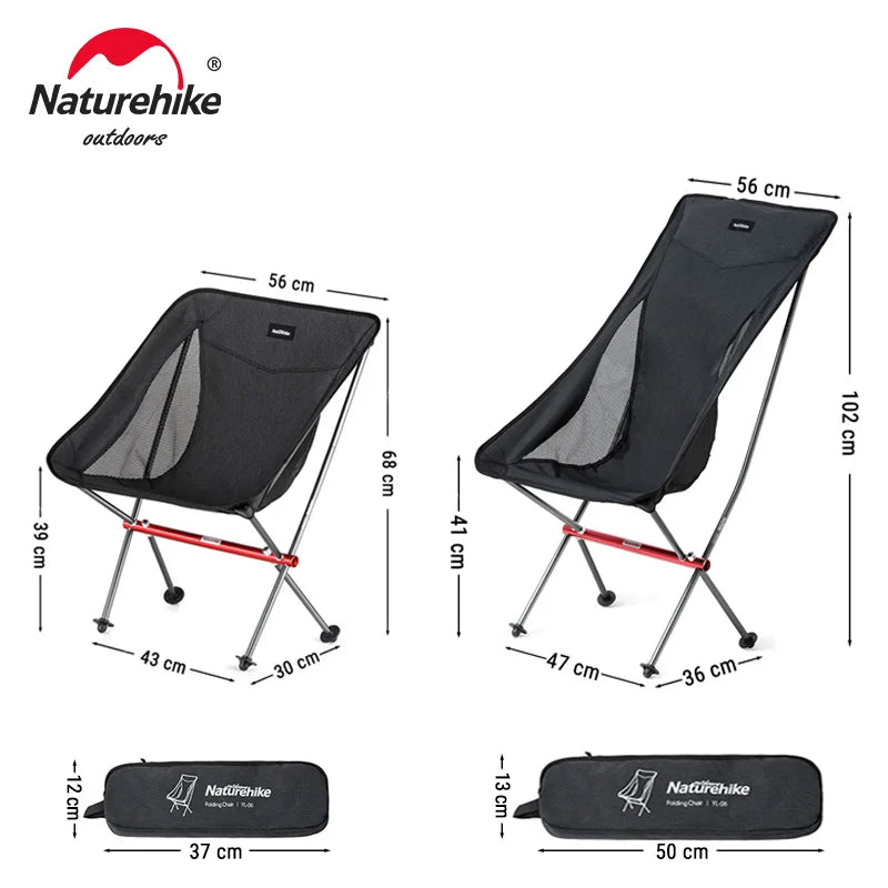 Naturehike Camping Chair YL05 YL06 Chairs Outdoor Ultralight Folding Chair Picnic Foldable Portable Beach Chairs Fishing Chair