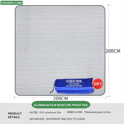 Outdoor Waterproof Mat Double-sided Aluminum Film Floor Mat Waterproof and Antifouling Camping Tent Mat Beach Sand Mat