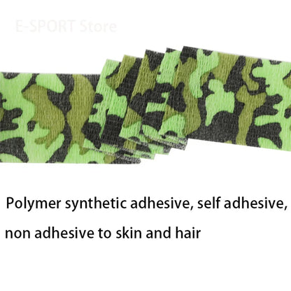 New Self Adhesive Non-woven Camouflage Bandage Survival Elastic Band Wound Protection Joint Fixation Outdoor Emergency Equipment