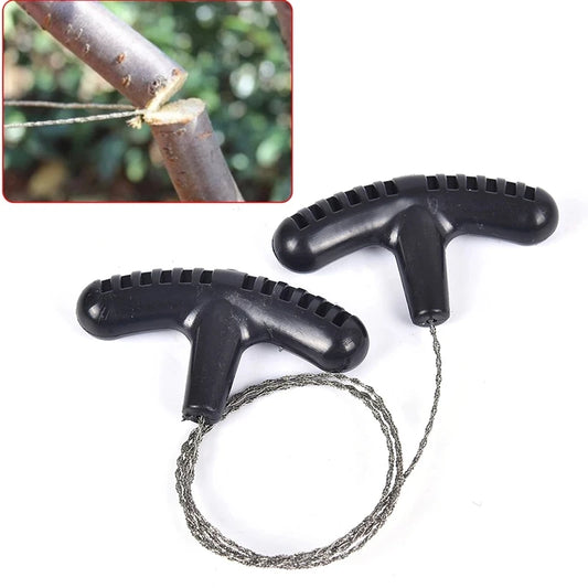 Manual Hand Steel Rope Chain Saw Portable Travel Emergency Survival Tools Steel Wire Kits Hiking Outdoor Camping Equipments Gear
