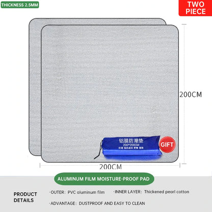 Outdoor Waterproof Mat Double-sided Aluminum Film Floor Mat Waterproof and Antifouling Camping Tent Mat Beach Sand Mat