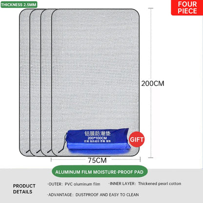 Outdoor Waterproof Mat Double-sided Aluminum Film Floor Mat Waterproof and Antifouling Camping Tent Mat Beach Sand Mat
