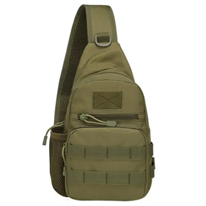 Small Outdoor Tactical Camouflage Kettle Chest Bag molle pouch  Hiking Backpack  Nylon Hunting Fishing Camo Hiking Shoulder Bag