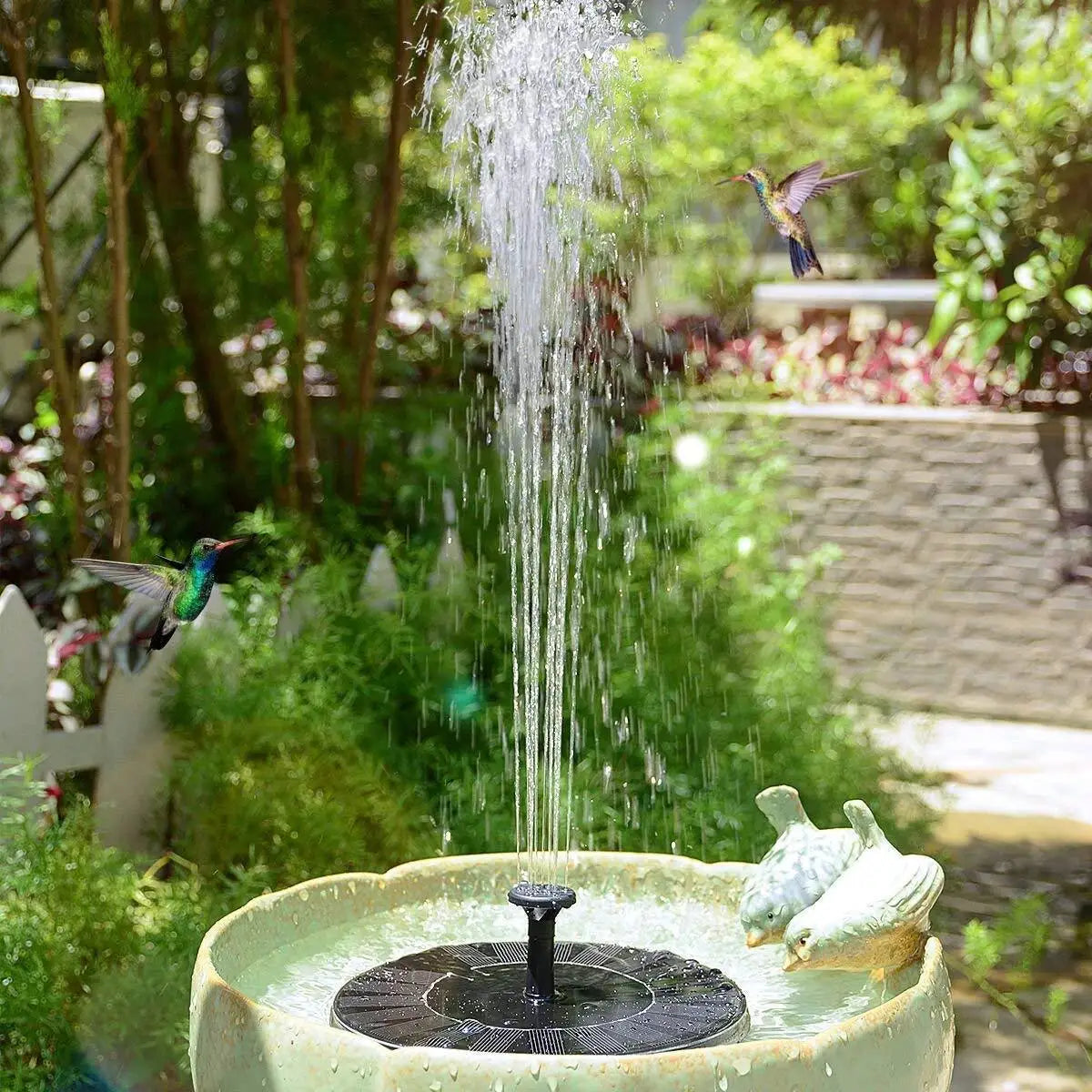 FAIRYSTAR Mini Solar Floating Water Fountain for Garden Pool Pond Decoration Solar Floating Fountain For Garden Yard Pool DECOR