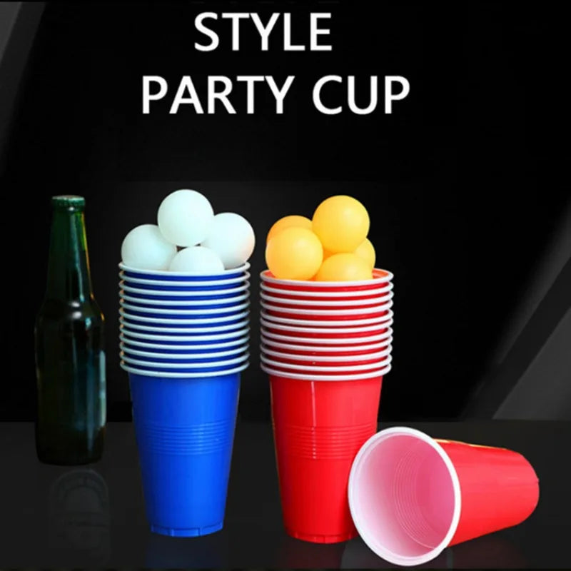 AIUAZA Drinking games with cups and balls, table tennis games, bar supplies, outdoor entertainment games, party games