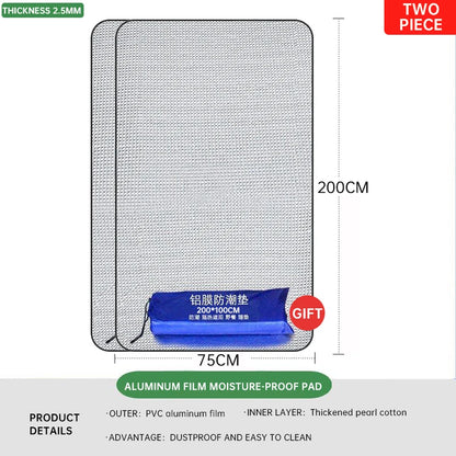 Outdoor Waterproof Mat Double-sided Aluminum Film Floor Mat Waterproof and Antifouling Camping Tent Mat Beach Sand Mat