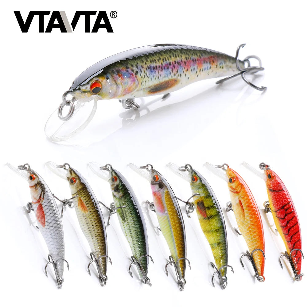 VTAVTA 2g/6g/12g Mini Minnow Wobblers Floating Fishing Lures Minnow Crankbait Artificial Hard Swimbait Fish Lure Pike Wobblers