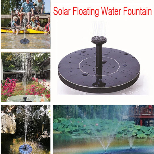 FAIRYSTAR Mini Solar Floating Water Fountain for Garden Pool Pond Decoration Solar Floating Fountain For Garden Yard Pool DECOR