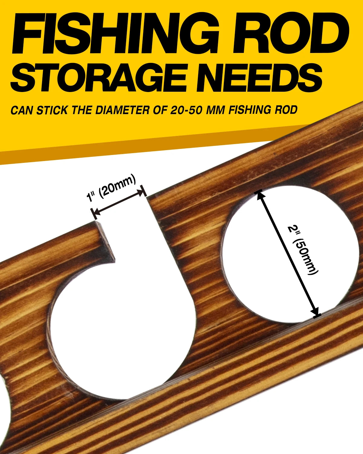 Ghosthorn Holds Up to 12 Rods Fishing Pole Rod Racks Wall or Ceiling Mounted Fishing Pole Rod Holders for Garage Storage